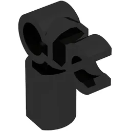 Bar Holder with Clip and 90° Angle (Mechanical Leg) / Black
