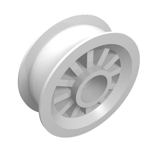 Lego Wheel Spoked 2 x 2 with Pin Hole / White