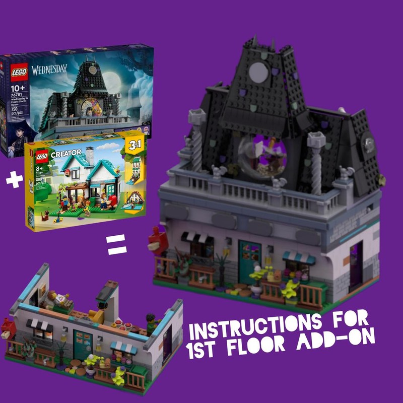 Lego Wednesday & Enid's Bed & Breakfast