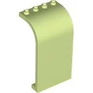 Panel 3 x 4 x 6 Curved Top / Yellowish Green