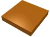 Tile 2 x 2 with Groove / Dark Orange