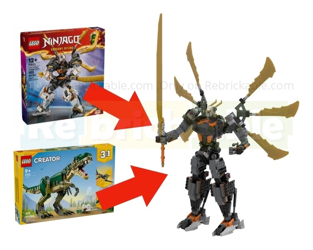 Lego Cole’s Titan Dragon Frame