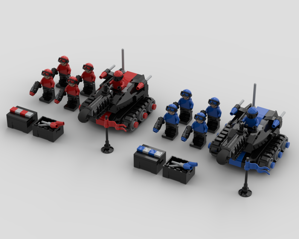 Lego Red Army VS Blue Army
