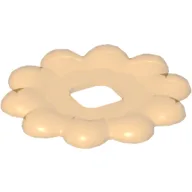 Clikits Icon Accent, Flower 3 5/8 x 3 5/8, 10 Petals with Raised Border / Trans-Orange