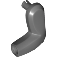 Lego Animal Body Part, Dinosaur, Arm, Left, with Elbow Spikes / Dark Bluish Gray