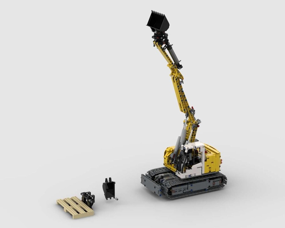 Lego Liebherr R926 compact excavator in 1:21