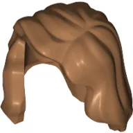Hair Mid-Length with Part over Front of Right Shoulder / Medium Nougat