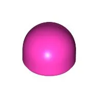 Dome 1 x 1 x 2/3 / Dark Pink