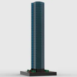 Wells Fargo Plaza at 1/650th Scale