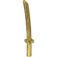 Weapon Sword / Katana / Shamshir with Capped Pommel [Square Guard] / Pearl Gold