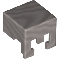 Lego Helmet Rectangular Full Face / Flat Silver