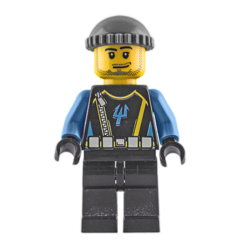 Lego Aquaraider Diver 5 with Dark Bluish Gray Hat
