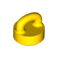 Lego Tile Special Round 1 x 1 Special with Clip-Bar / Yellow