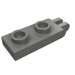 Hinge Plate 1 x 2 with 2 Fingers and Hollow Studs / Dark Bluish Gray