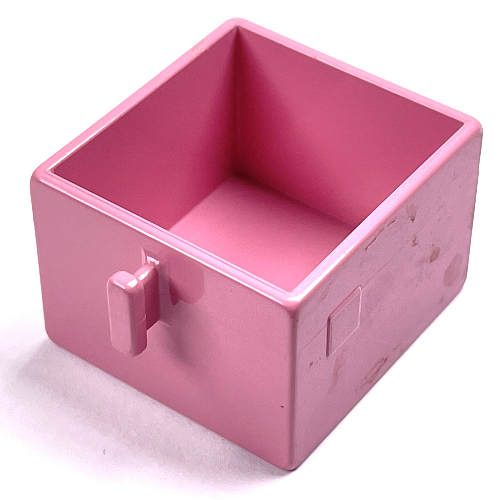 Lego Duplo Drawer 2 x 2 with Pull Handle / Duplo Pink