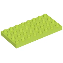 Duplo Plate 4 x 8 / Lime