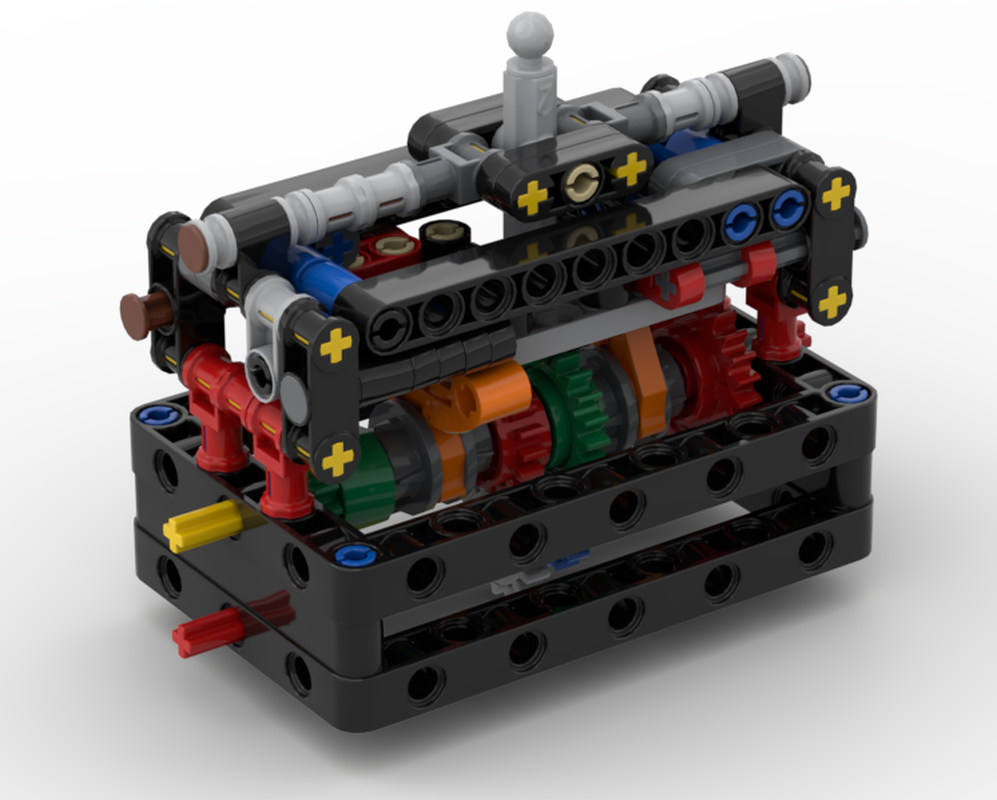 Lego Realistic 4-Speed Standard Gearbox