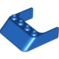 Lego Windscreen 4 x 4 x 1 / Blue