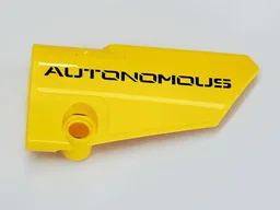 Technic, Panel Fairing # 4 Small Smooth Long, Side B with Black 'AUTONOMOUS' Pattern (Sticker) - Set 42081