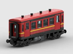 Red passenger car 3rd class