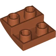 Brick Curved Inverted 2 x 2 x 2/3 / Dark Orange