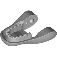 Lego Animal Body Part, Dinosaur, Brachiosaurus Lower Jaw with Teeth [Plain] / Light Bluish Gray