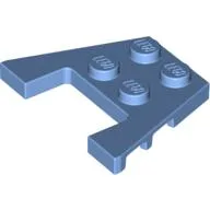 Wedge Plate 3 x 4 with Stud Notches / Medium Blue