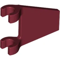 Flag 2 x 2 Trapezoid with Flat Area between Clips / Dark Red