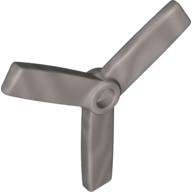 Lego Duplo Rotor 3 Blade for Small Helicopter Body (Propeller) / Pearl Light Gray
