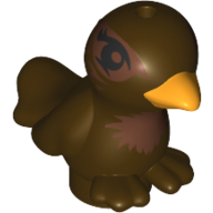 Lego Animal, Bird, Two Feet with Yellow Beak and Copper Chest Print