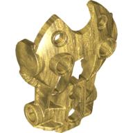 Lego Large Figure Limb Cover / Torso Cover (Toa Inika) / Pearl Gold