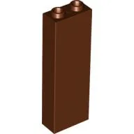 Brick 1 x 2 x 5 with Hollow Studs / Reddish Brown