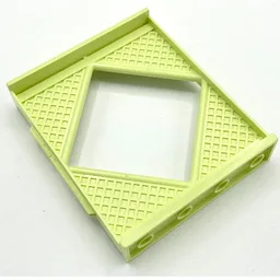 Scala, Building, Wall, Diamond Shaped Window 8 x 2 x 8 / Light Lime