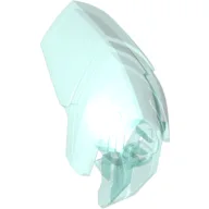 Large Figure Helmet / Visor with Clip / Trans-Light Blue