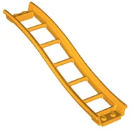 Vehicle Track, Roller Coaster Ramp Small, 3 Bricks Elevation / Bright Light Orange