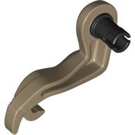 Lego Animal Body Part, Dinosaur, Tyrannosaurus Rex Arm / Leg, Right, Small [Plain] / Dark Tan
