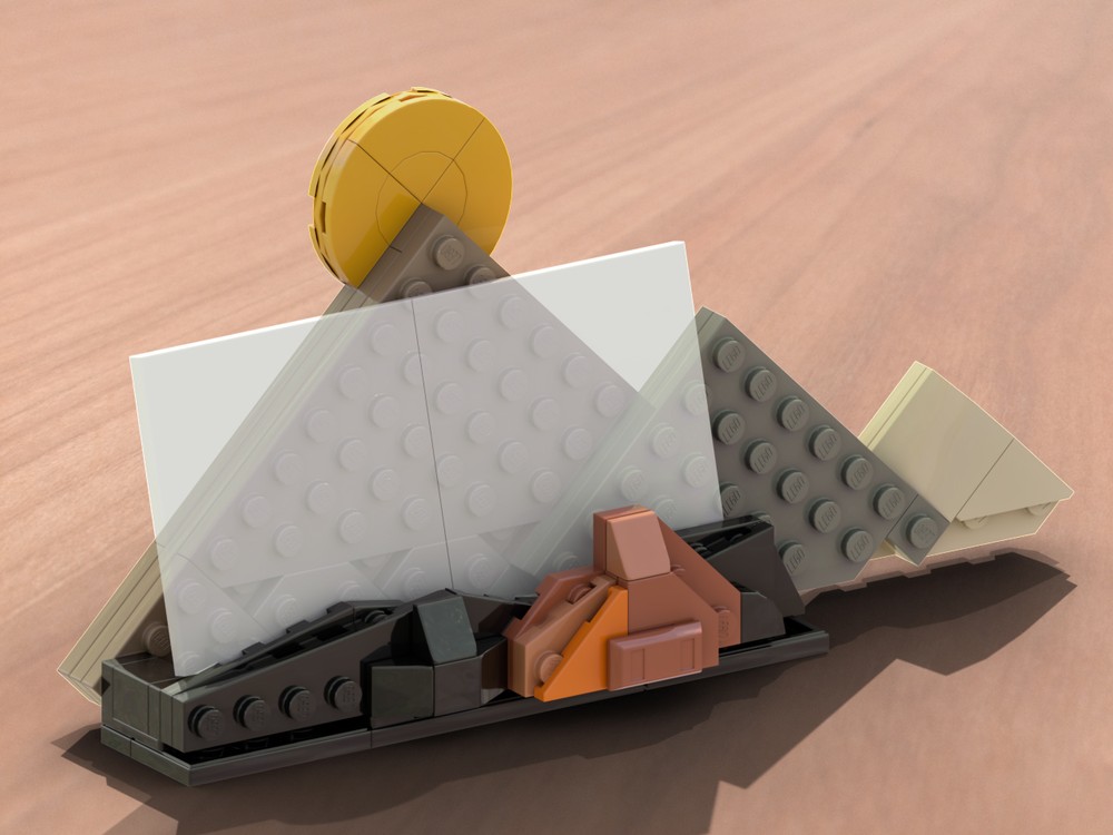 Lego Stone Mountain Range Business Card Holder