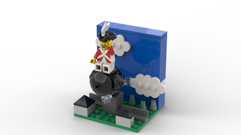 Lego Munchhausen's Ride on the Cannon Ball