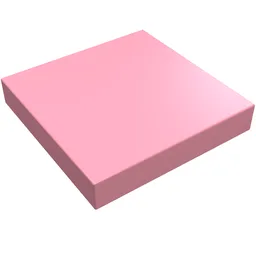 Tile 2 x 2 with Groove / Pink