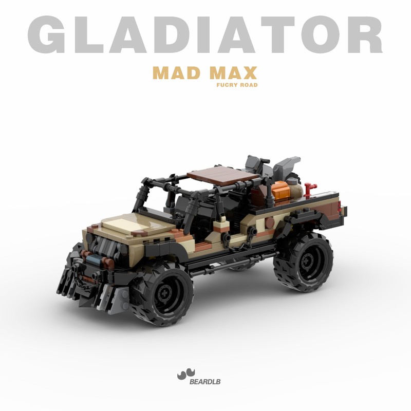 Lego jeep gladiator &mad max 8wide speed champions