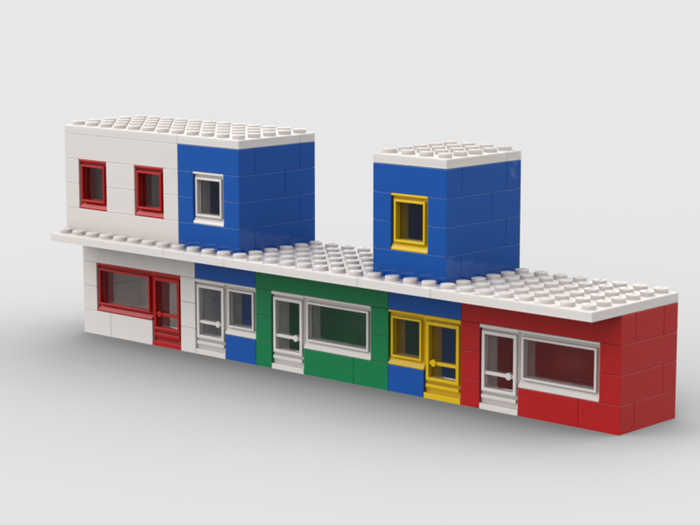 Lego Shops of Market Street Town Plan Style