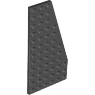 Lego Wedge Plate 6 x 12 Right / Black
