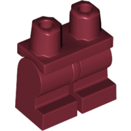 Lego Hips and Dark Red Medium Legs [Complete Assembly] / Dark Red