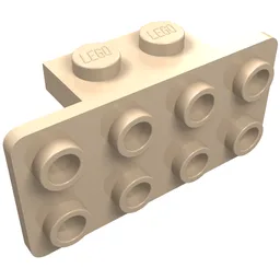 Bracket 1 x 2 - 2 x 4 / Light Nougat
