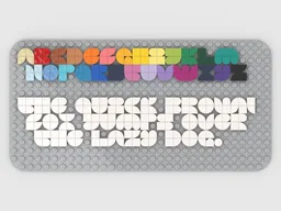 Smallest Lego Alphabet?