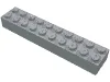 Brick 2 x 10 / Light Bluish Gray