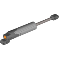 Lego Technic Linear Actuator with Dark Bluish Gray Ends [Improved Version]