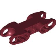 Lego Technic Axle and Pin Connector 2 x 5 with Two Ball Joint Sockets [Closed Sides] [Open Axle Holes] / Dark Red