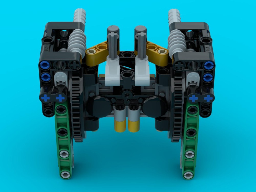 Lego multifunctional multipurposal high load capacity hip module with detachable wormgear lock