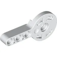 Technic Rotation Joint Disk with Pin Hole and 3L Beam Thick / White
